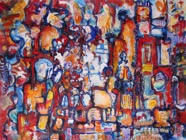 32 Inti raymi Aug 2008 acrylic on paper 22X30”