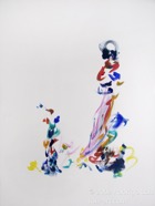 66 Dance Oct 2008 acrylic on paper 22X30”