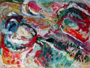 26 Landscape Oct 2007 acrylic on paper 22X30”
