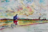25 Cyclist Mar 2006 WC on paper 22X15”