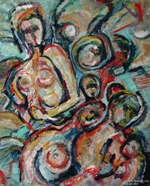 61 Watching May 2006 acrylic on canvas 16X20”