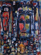 8 The prophet Feb 2009 acrylic on paper 22X30”